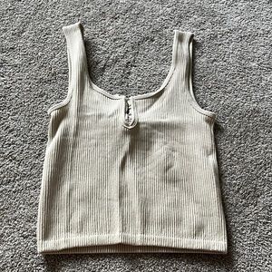 Forever 21 tan crop top